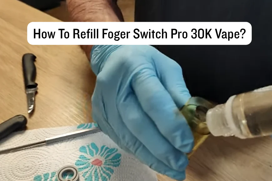 can i refill the foger switch pro 30k disposable vape 2