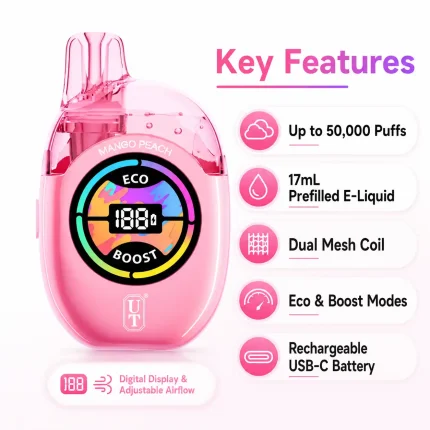 Flum UT Bar Clear Tank 50K Disposable Vape image