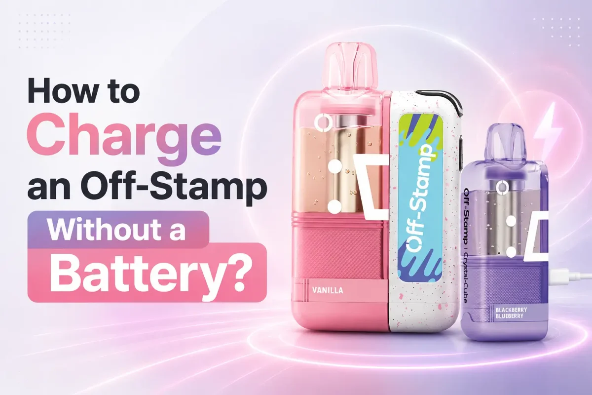 how to charge off stamp vape without battery