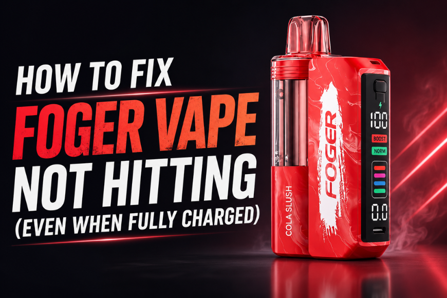 how to fix foger vape not hitting