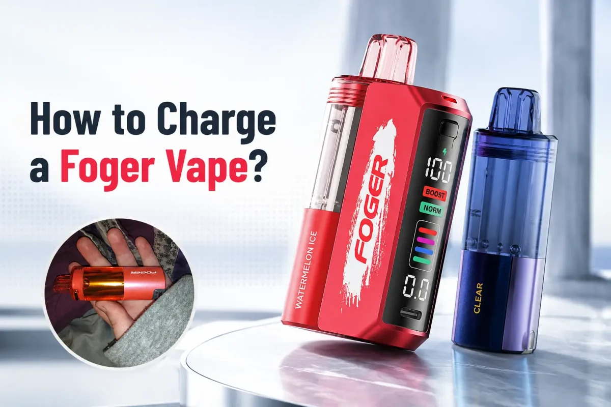 how to charge a foger vape