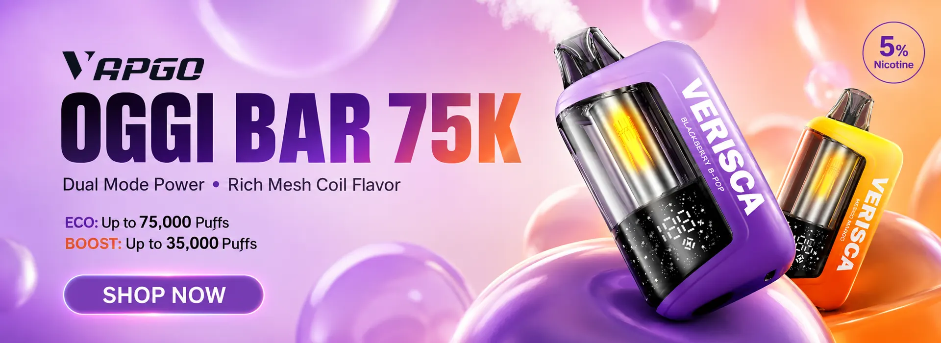 vapgo oggi bar 75k disposable vape