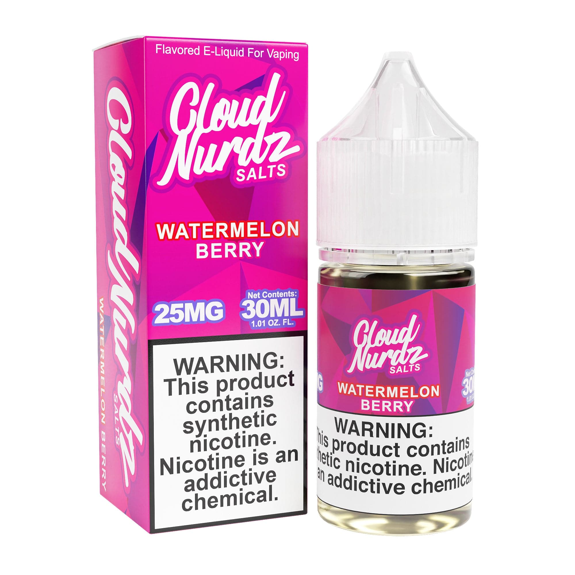 cloud-nurdz-juice-cloud-nurdz-watermelon-berry-30ml-synthetic-nic-salt-vape-juice-32159266635887 Cloud Nurdz Watermelon Berry 30ml Synthetic Nic Salt Vape Juice - Image 1
