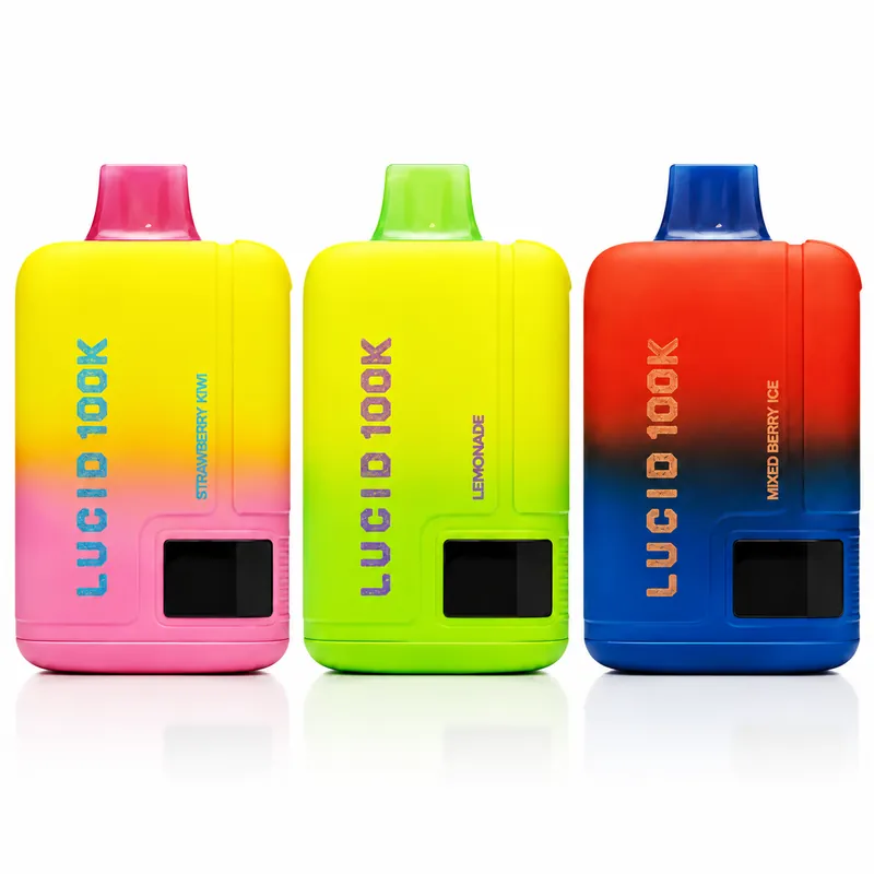 lucid-nomz-100k-disposable-vape-strawberry-kiwi-lemonade-mixed-berry-ice Lucid Nomz 100K Disposable Vape (5%, 100000 Puffs) - Image 1